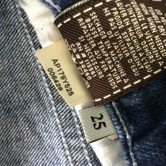 7 For All Mankind Low Rise Blue Packets Dark Blue Washed Women’s Denim - Picture 4 of 8